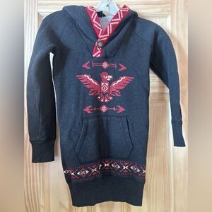 Ralph Lauren Black and Red Sweatshirt Dress